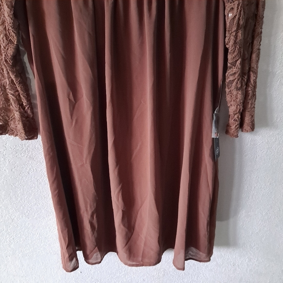As u Wish Brown Lace Dress - Picture 4 of 8